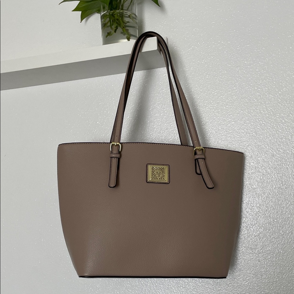 ANNE KLEIN Elegant Tan Tote Bag